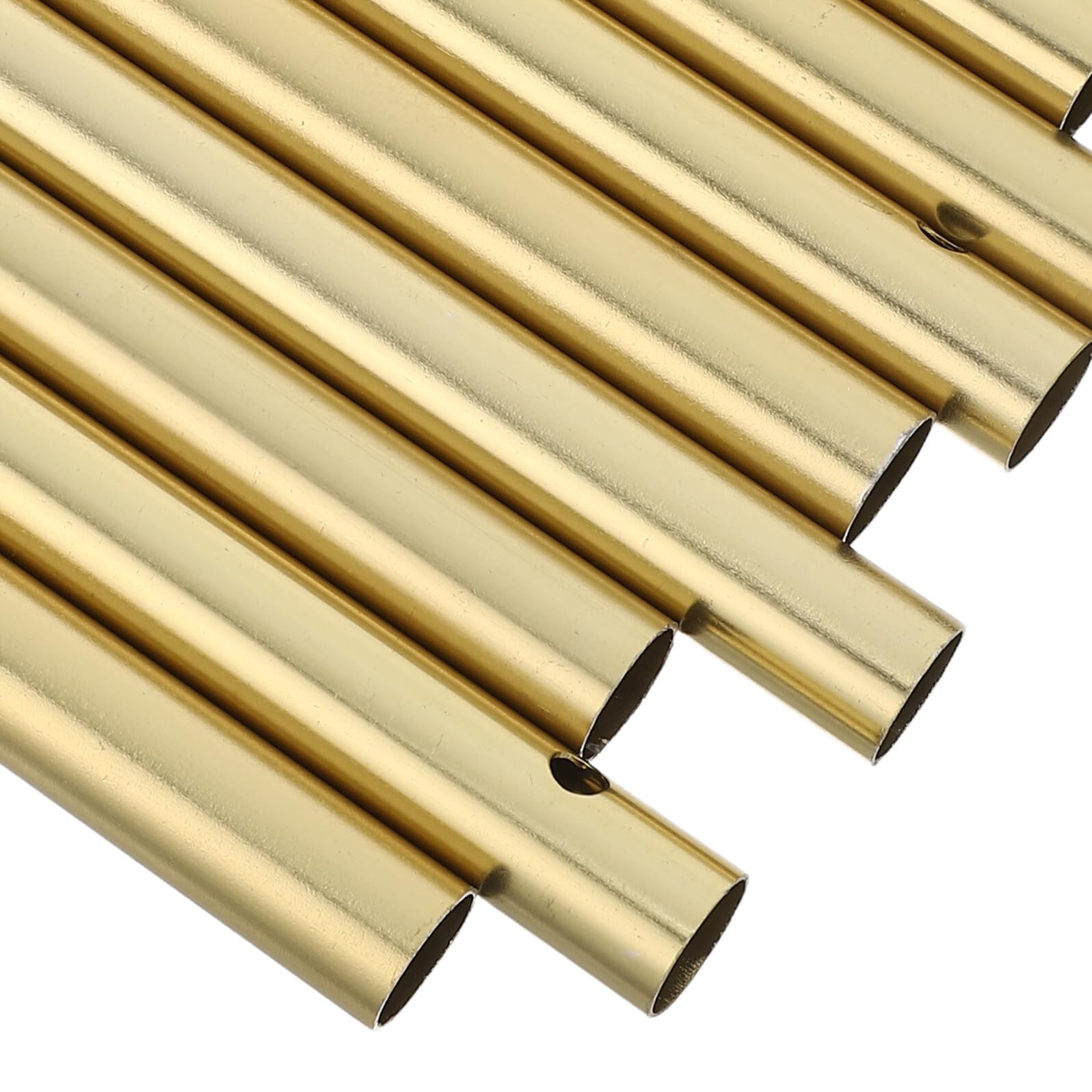 Kisangel Kit Fai da Te Campanelli Eolici 12 Pezzi Tubi in Alluminio Dorato per Decorazioni Giardino e Interno, Accessori Carillon a Vento Artistici per Progetti Sospesi e Cortile