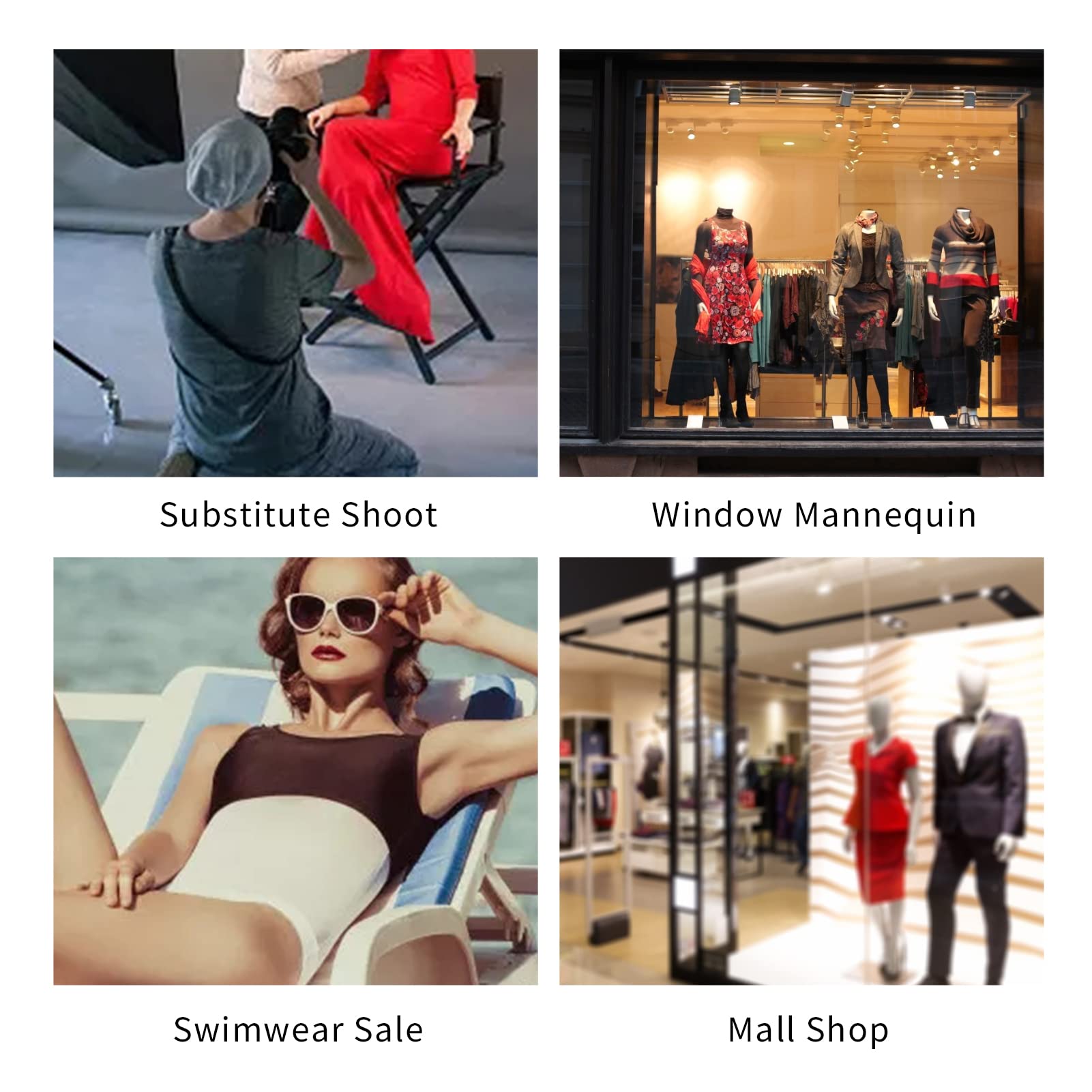 Akozon Mannequin Gonflable Pour Femme Avec Présentoir Pour Le Haut Du