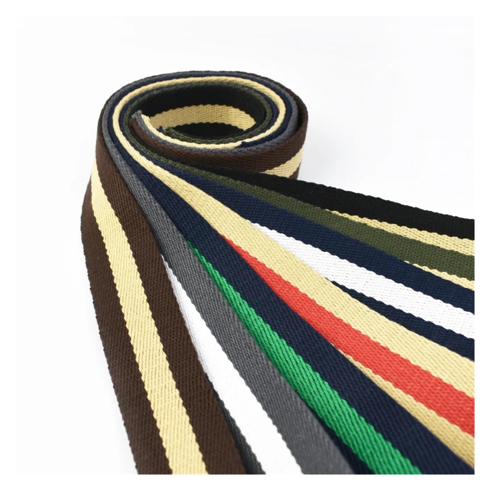 Jacquard-Besatz 38mm 2,5mm Dicke 1-10M Jacquard Gurtband Band Taschen Strap Bias Bindung(Color 5,38mm-5Meters)