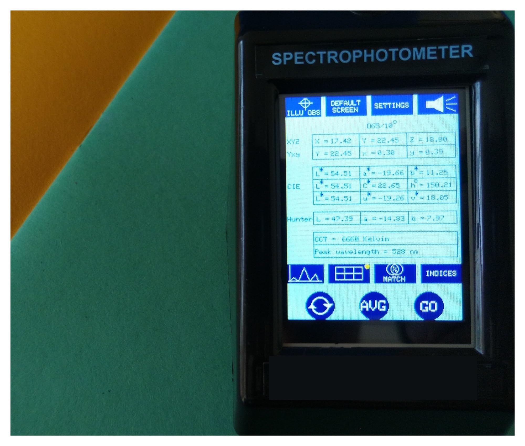 Soywim ±1% Spectrometer, Handheld Portable Spectrophotometer Colorimeter Led Light Source High Determining Color Match