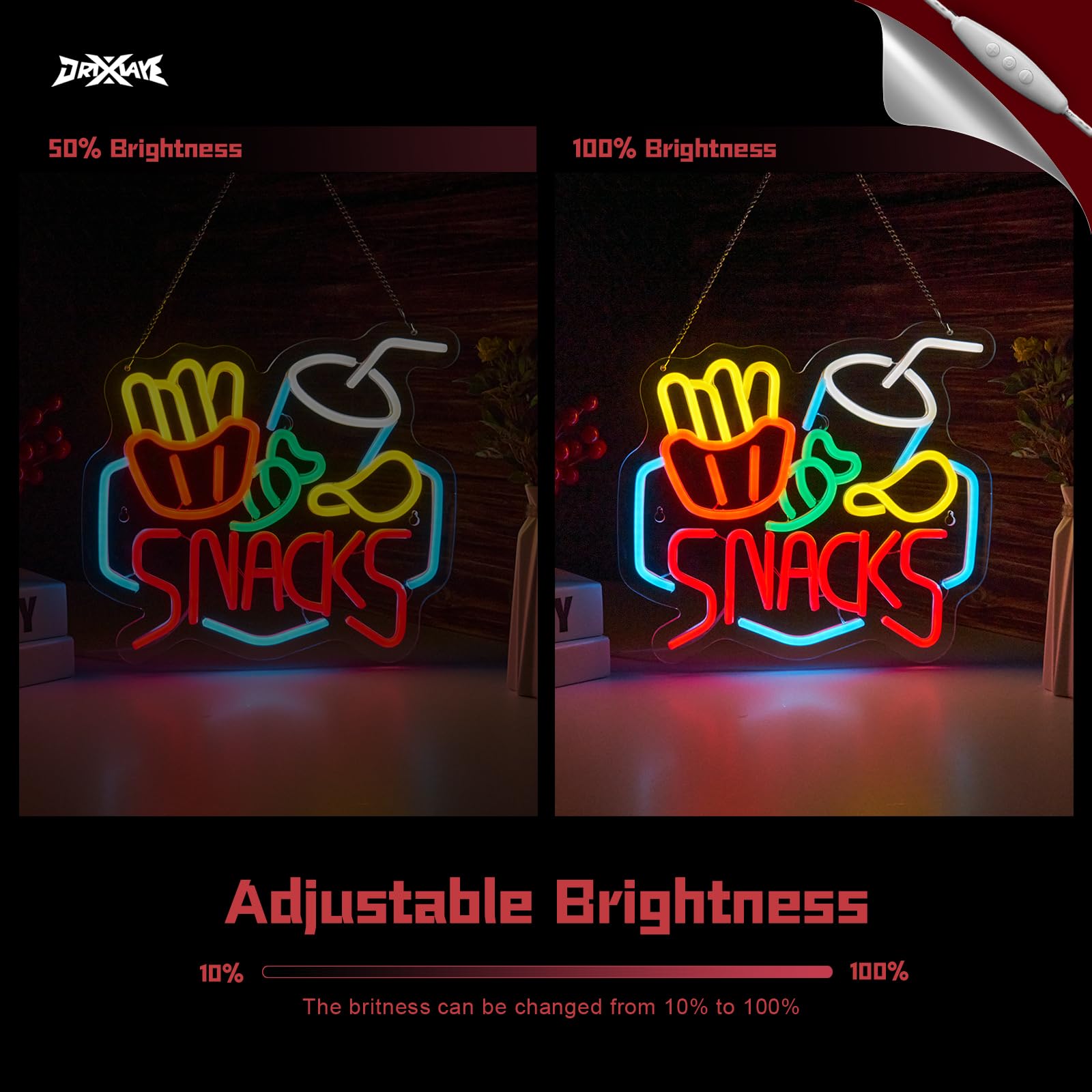 Amazon.co.jp: スナックネオンサイン(ブルー+レッドスナック