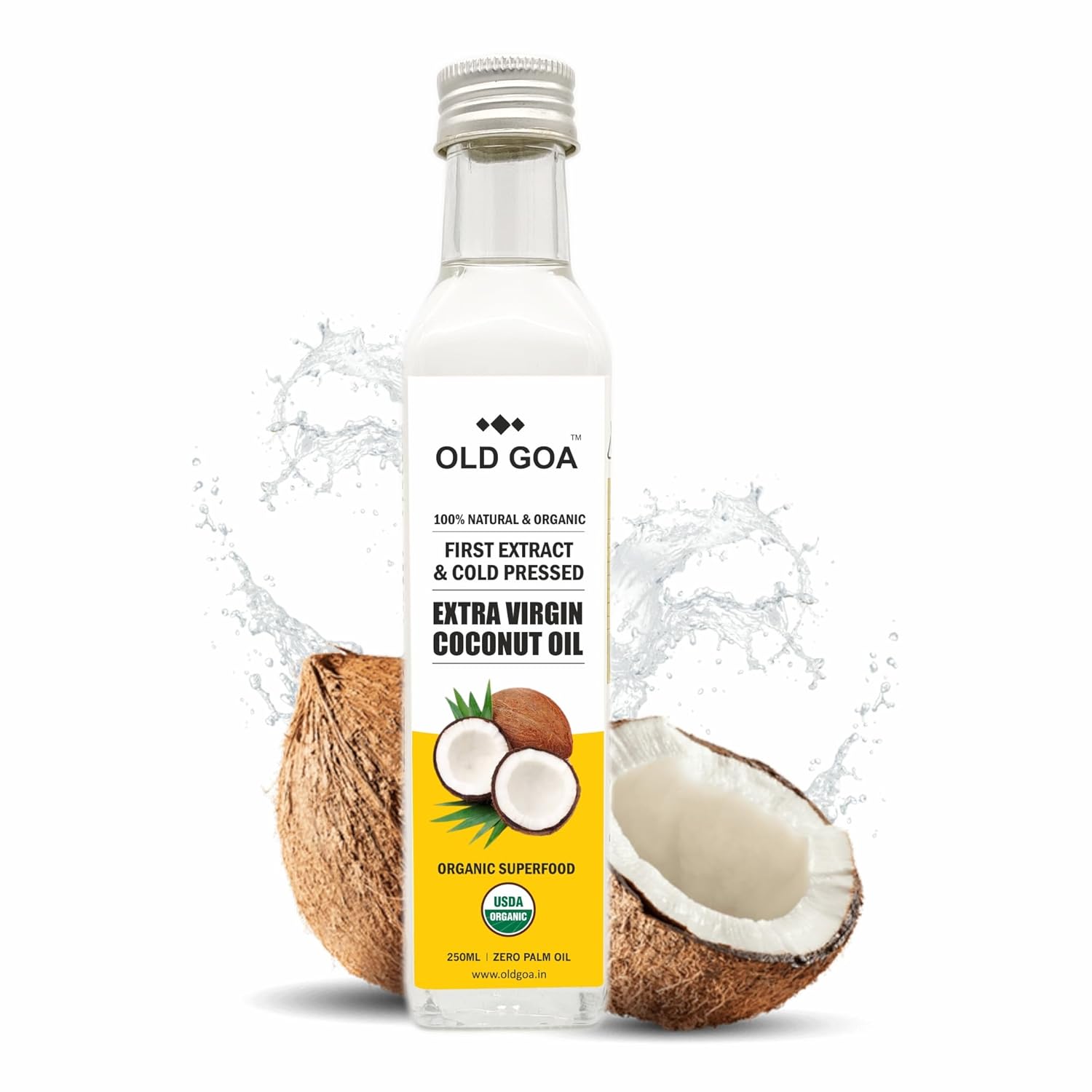 OLD GOA Extra Virgin Coconut Oil | Cold Pressed | 100% Pure & Edible | Extra Virgin Coconut Oil For Cooking & Skin | Natural Organic Oil – 500ml OLD GOA Extra Virgin Coconut Oil | Cold Pressed | 100% Pure & Edible | Extra Virgin Coconut Oil For Cooking & Skin | Natural Organic Oil – 500ml