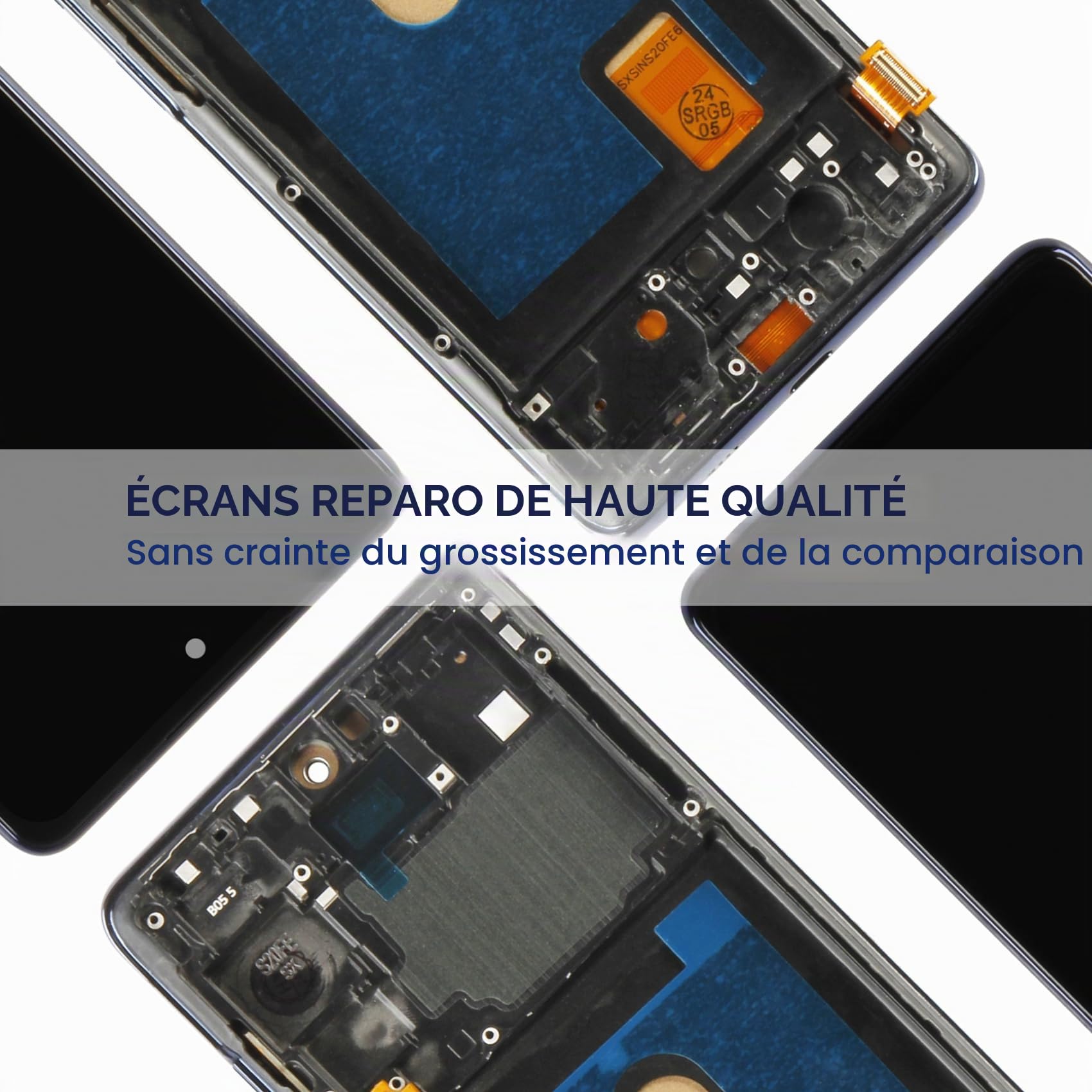 Reparo Écran pour Samsung Galaxy S20 FE 4G LCD Display pour Samsung S20 FE 5G Écran Tactile Remplacement Assemblé Réparation Kits G780 G781B G781U (Noir avec Cadre, sans Empreintes Digitales)