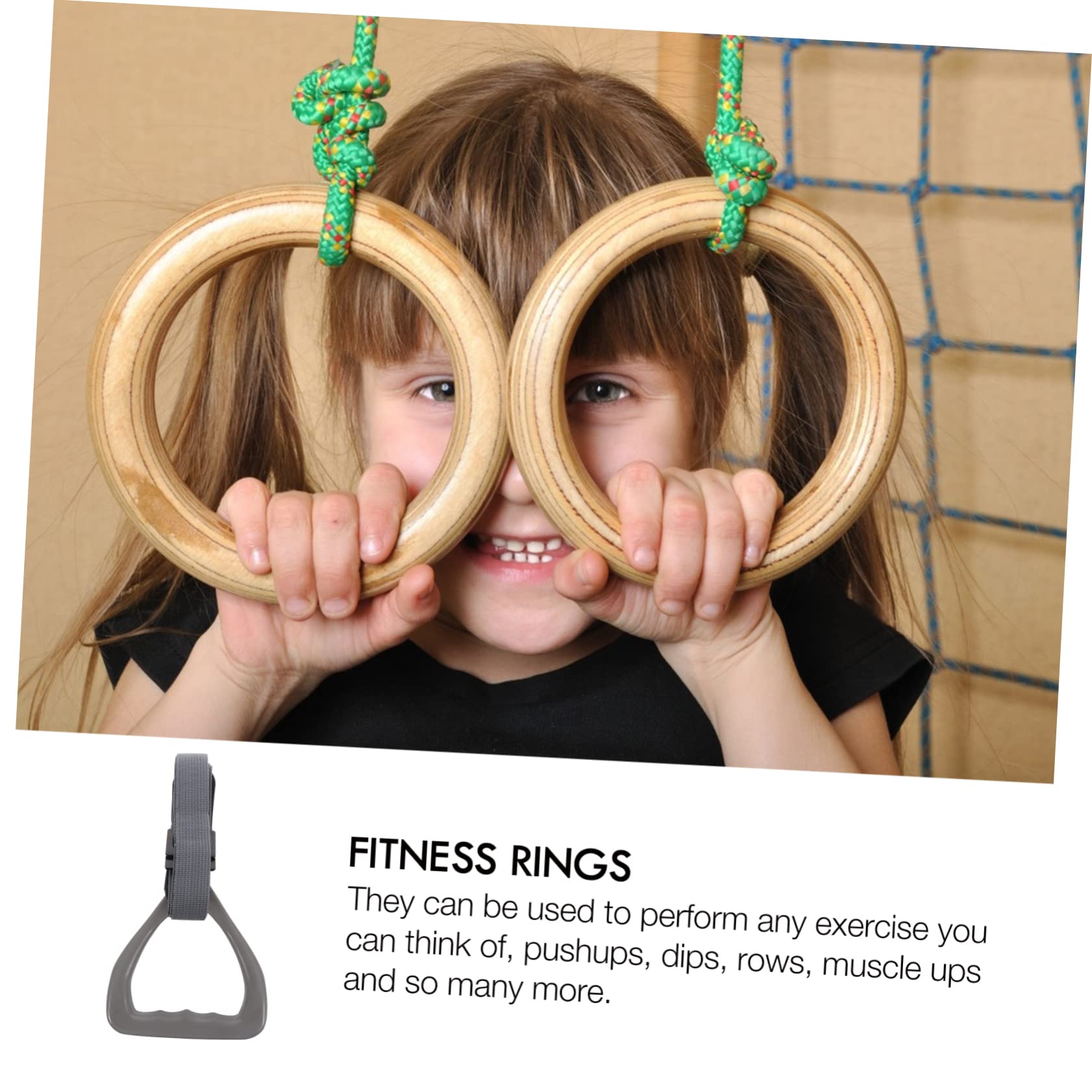 GALPADA 2 Pcs Pilates Ring Exercise Ring Thick Nylon Gym Straps for Strength Training