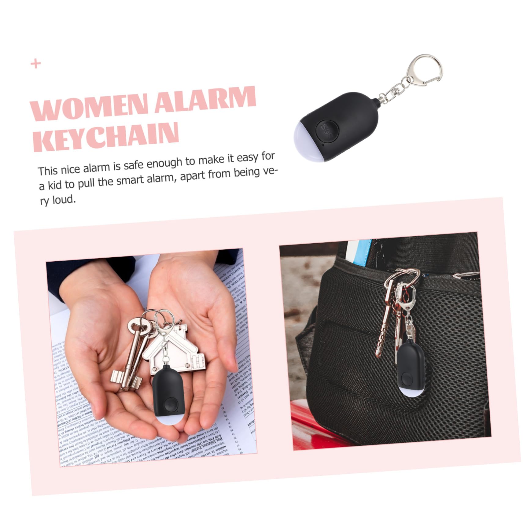 Uonlytech 3 Ensembles D'Alarme Anti-Loup Mini-Réveil PC