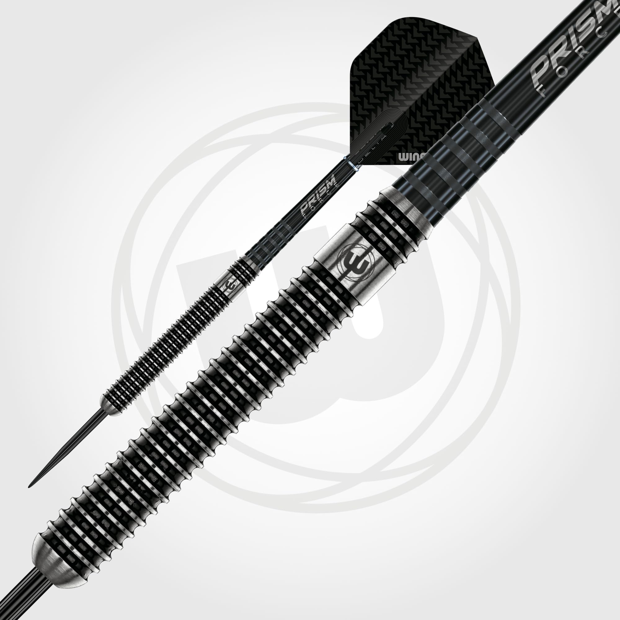 Winmau Jeu de fléchettes en tungstène avec ailettes et tiges