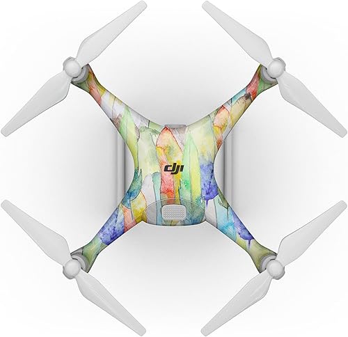 Miniatura 3 de DesignSkinz - Compatible con Drone DJI Spark - Vinilo adhesivo protector resistente a los arañazos - Vivid Tropical Chevron Floral v1