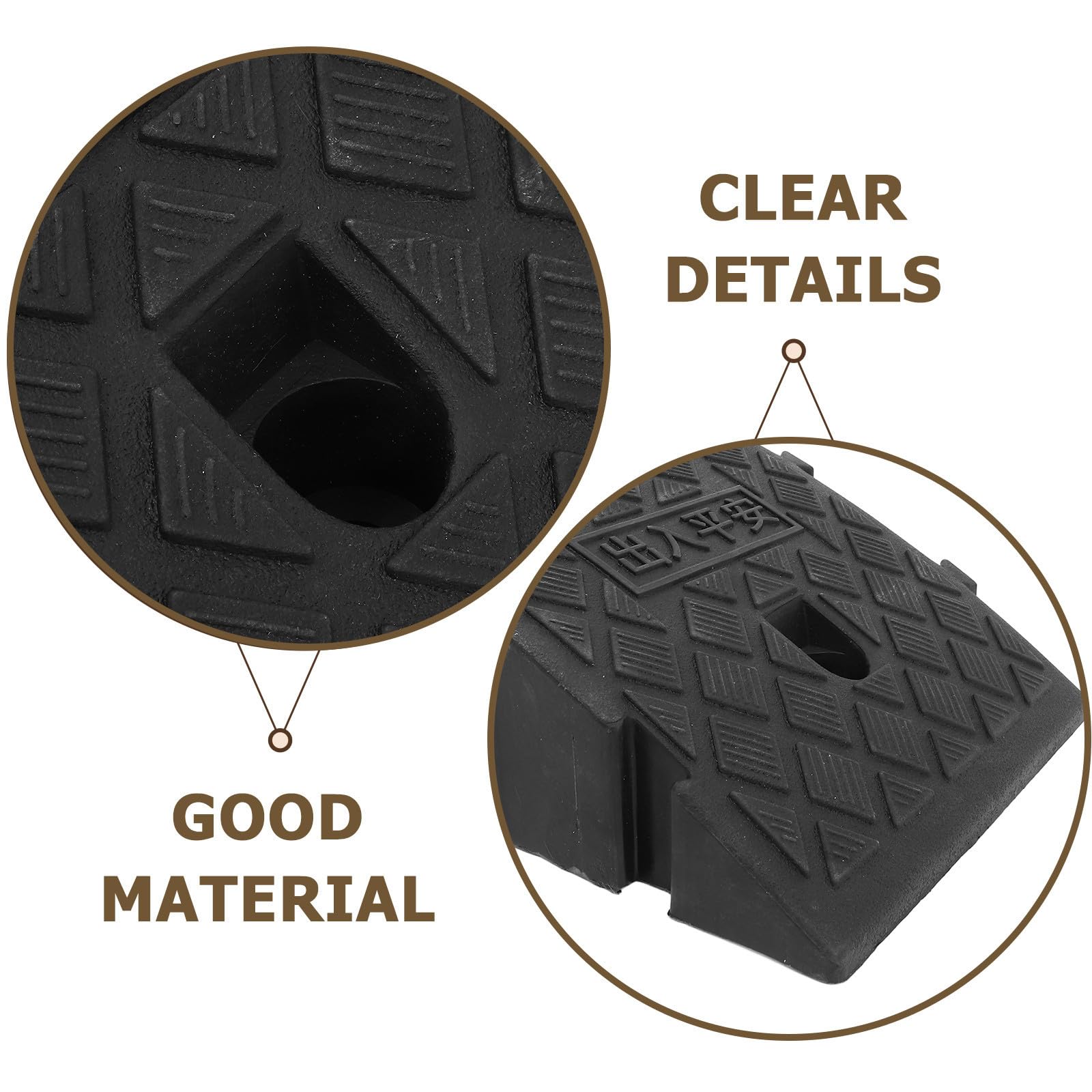 iplusmile Rampa de Acceso para Vehículos y Motocicletas 2 Piezas en PP Negro, Antideslizante y Resistente para Sortear Escaleras y Diferentes Terrenos