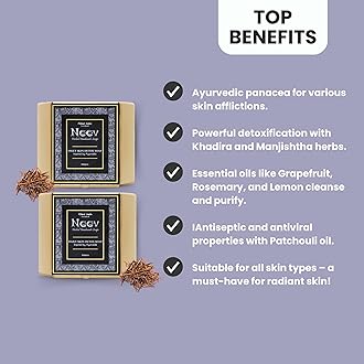 Neev Herbal Handmade Soaps Daily Skin Detox Soap (100g)