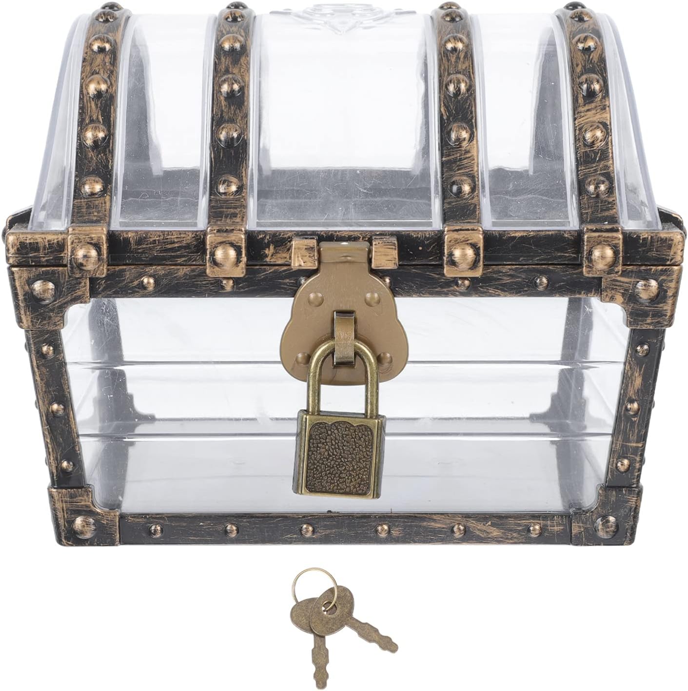 Zerodeko Pirate Treasure Case with Lock Transparent Pirate