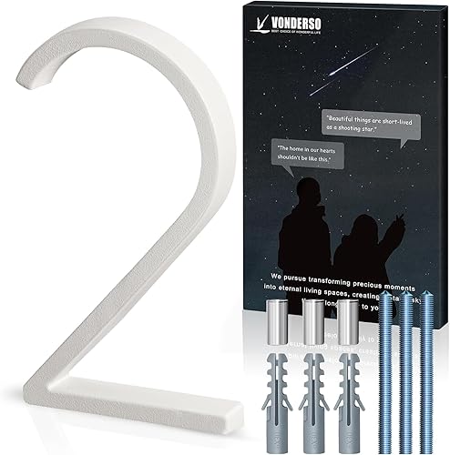 Miniatura 70 de VONDERSO - Letrero de dirección flotante de 5 pulgadas para exteriores de metal negro moderno para patio, calle y buzón, números de dirección Negro 1