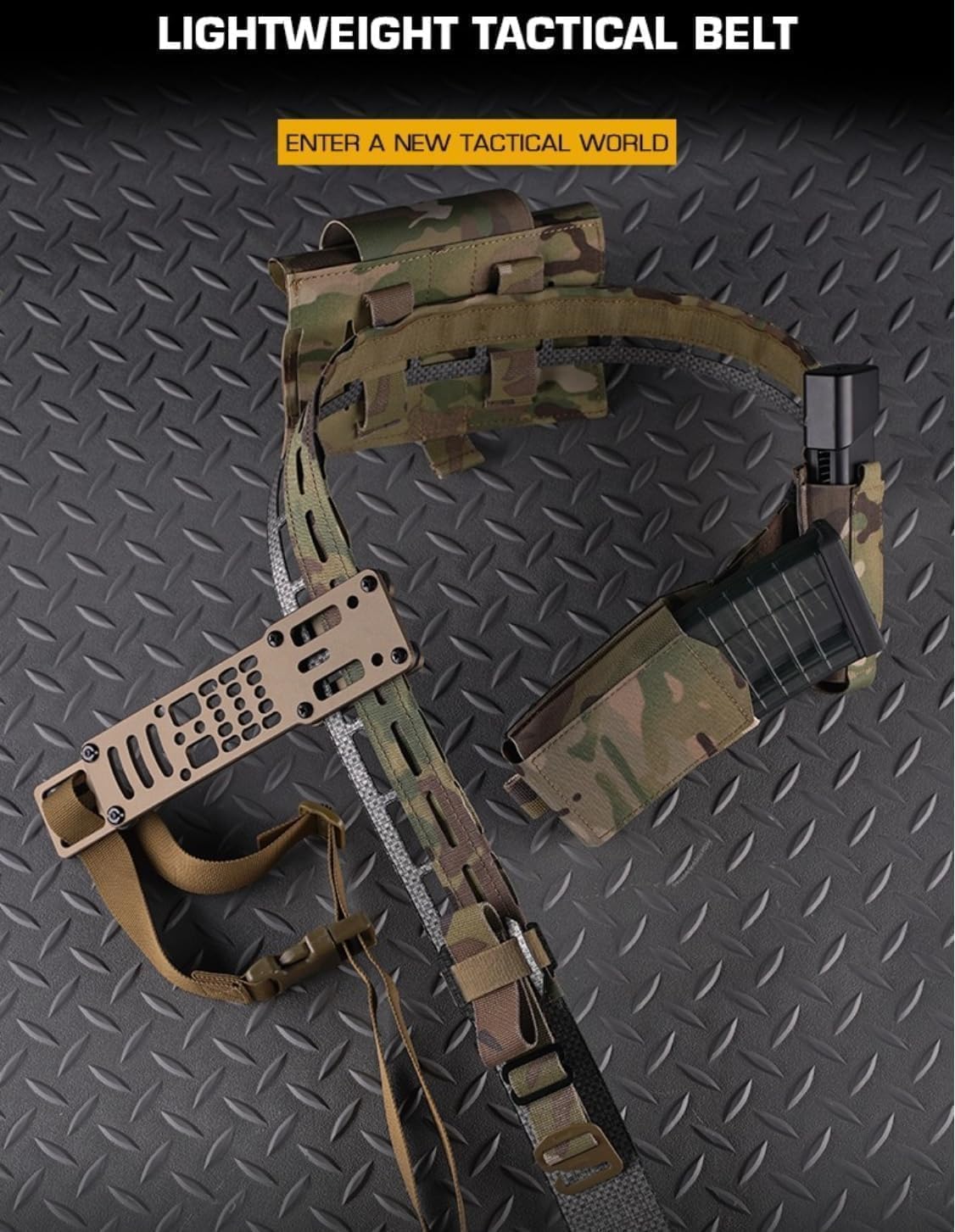 Tactical Belt 2 in 1 MOLLE Hunting Training Combat Belt Replaceable Fasteners Airsoft War Game Combination Waistband