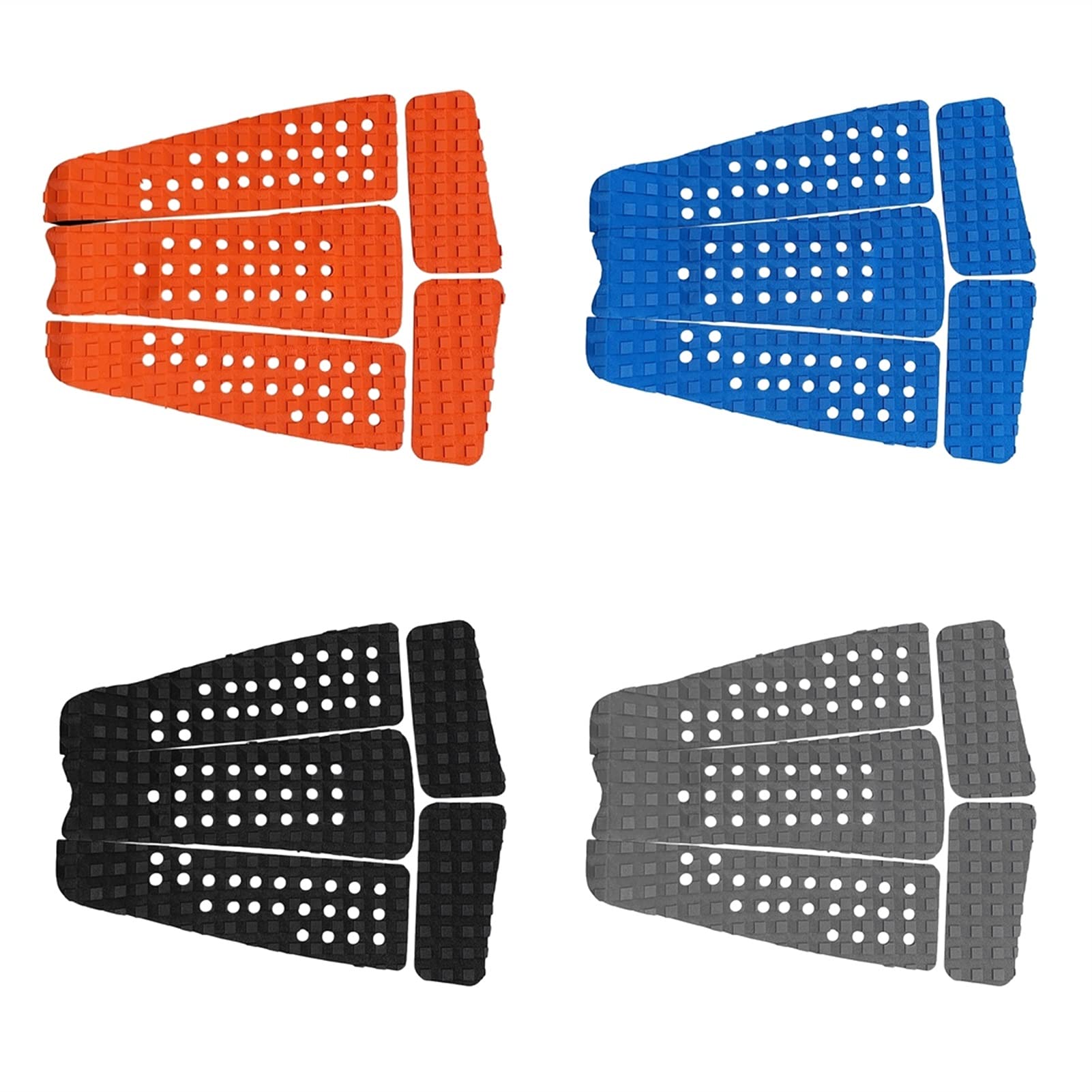 5pcs Surfboard Traction Pad Deck Grip for Stand Up Paddleboard Surfing Skimboard Tail Pad Outdoor Water Sports (Color : Black)