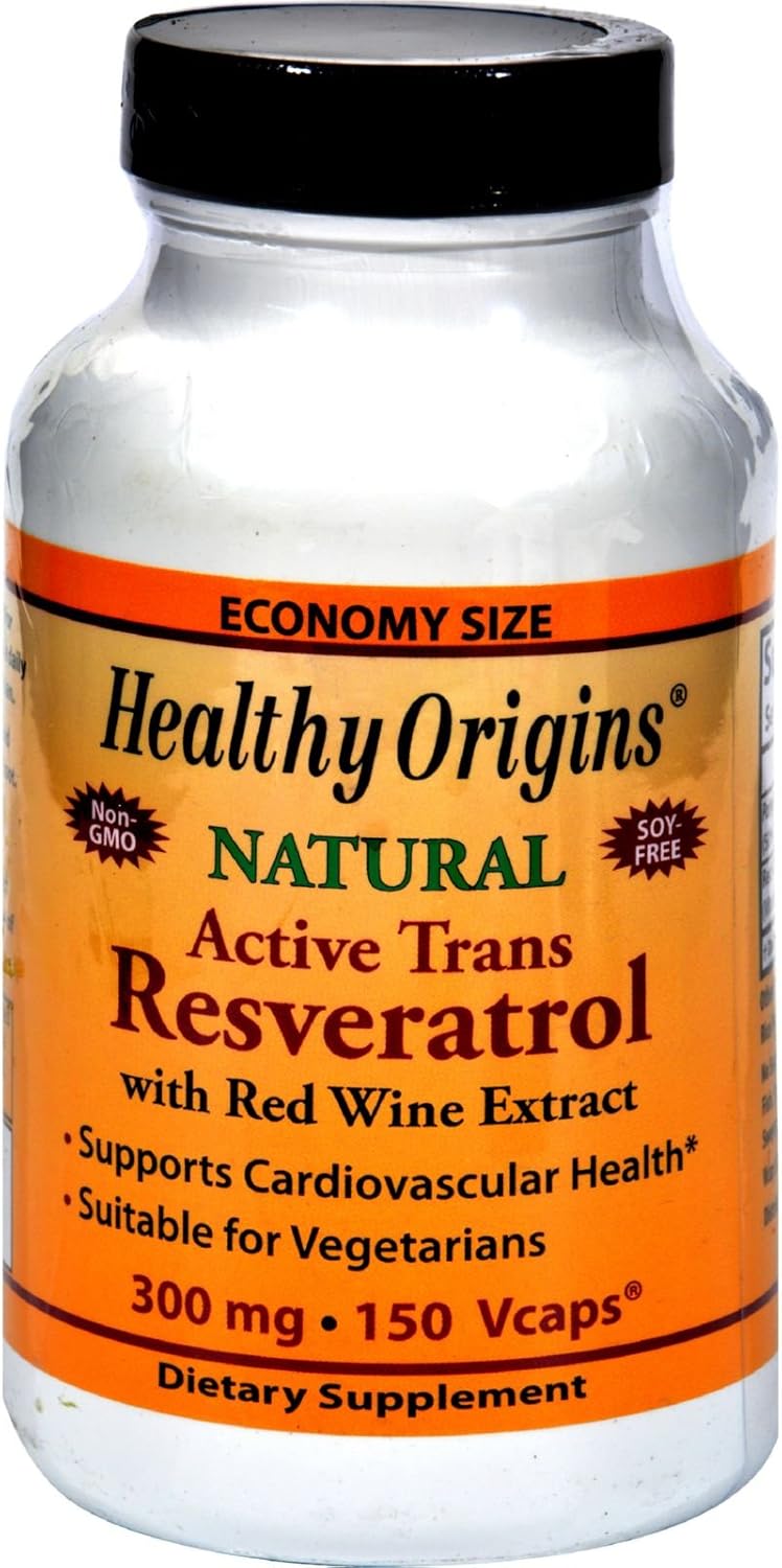 Healthy Origins Resveratrol 300Mg 150 Vcap Health & Household