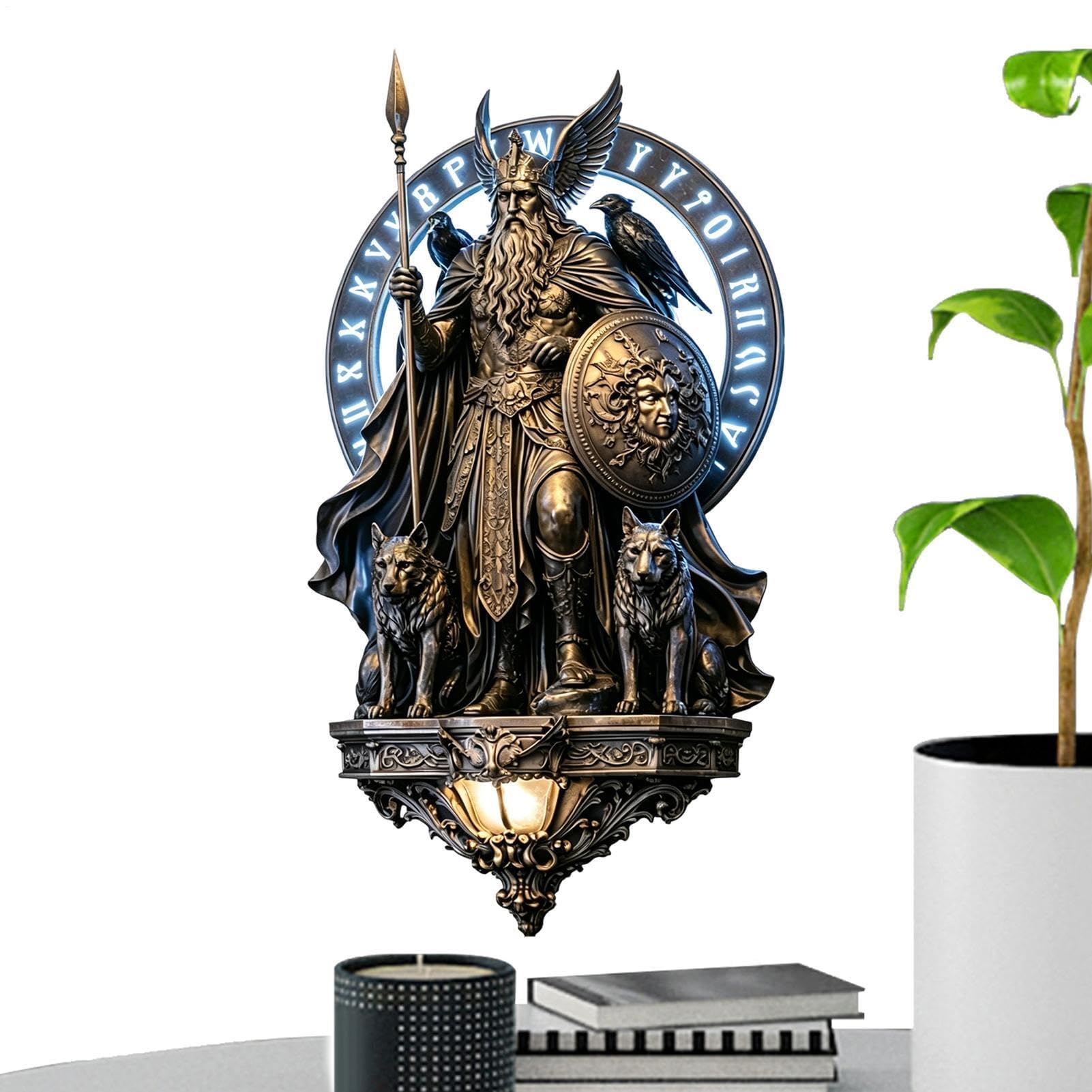 Lampada da parete gotica | Lampada da camera con angelo – Decorazione da parete Luci notturne | per i proprietari di abitazioni, soggiorno, camera da letto, studio, dormitorio, appartamento