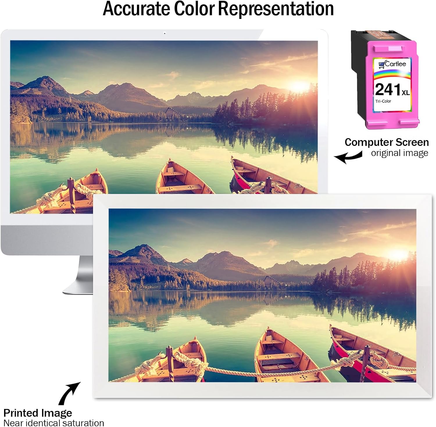 Cartlee Remanufactured Ink Cartridge Replacement for Canon CL-241XL 241 XL PIXMA MX472 MX452 MG3520 MX432 MX439 MG3220 MX512 MG2120 MX459 MG3620 MG3600 MX479 (1 Color) image 4