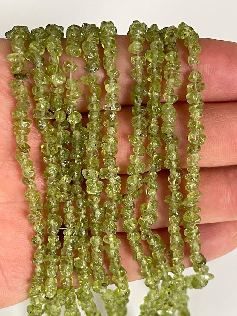 Perles péridot naturel haut de gamme 3x5mm facettées pour joaillerie fine et colliers
