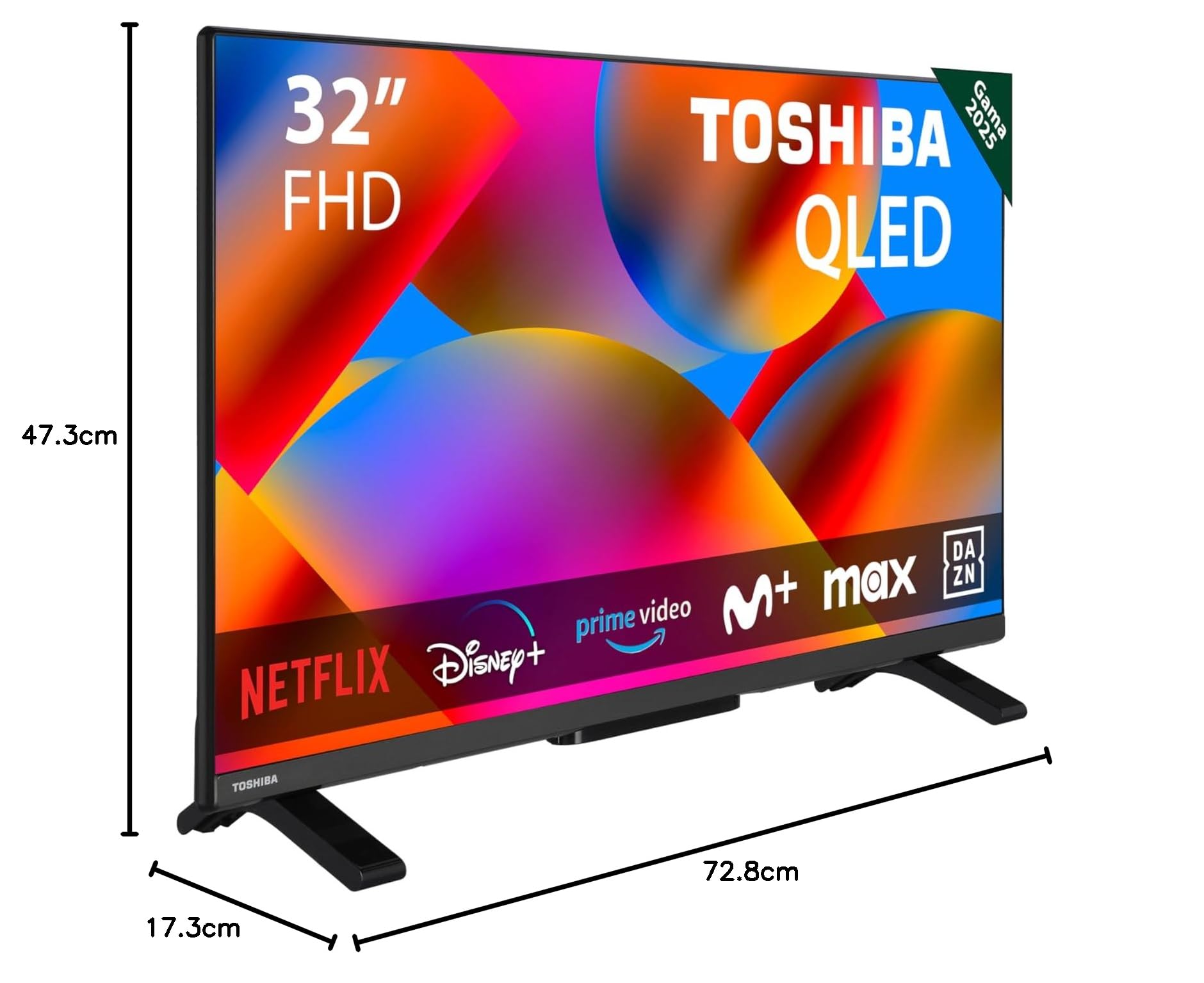 TOSHIBA 32QV2F63DG - QLED TV 32