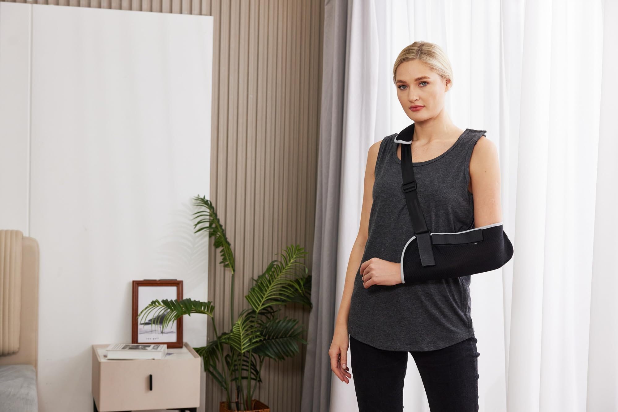 PINSPARK Koszulka unisex po operacji na ramionach, po operacjach chirurgicznych, podkoszulek damski, na rehabilitację, męski snap open, odrywany, t-shirt, chemia, mankiet rotatorów, odzież S-XXL