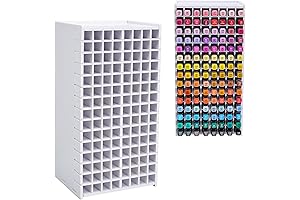 SANFURNEY 120-Slot Art Marker Organizer for Desk, Storage Rack for Watercolour Brushes