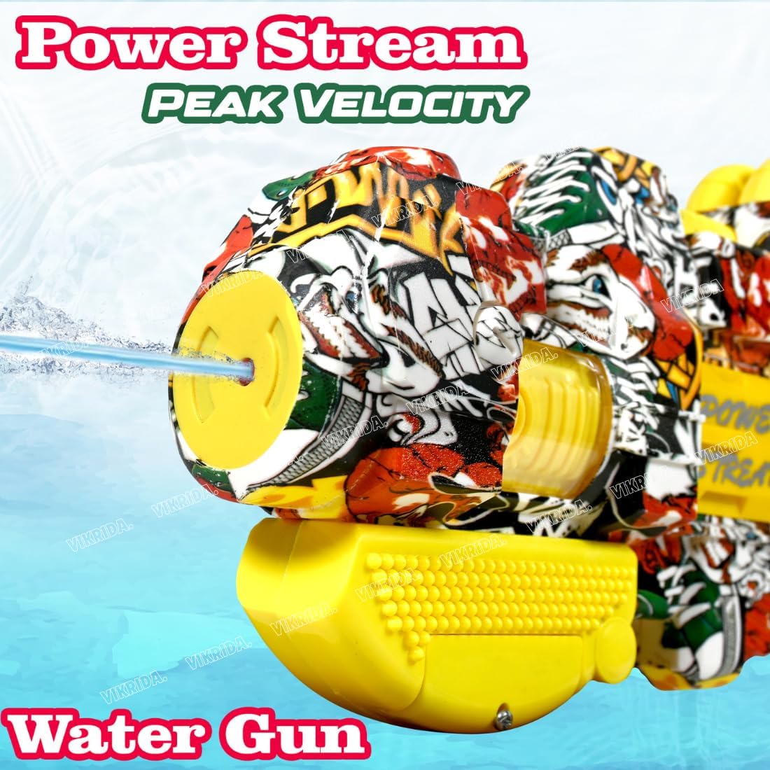 G.FIDEL Water Soaker Squirt Guns, 600Cc & Excellent Range 40Ft Holi Pichkari, Automatic Water Toys Gun for Girls and Boys, (Random Colour Will BE Shipped) 2