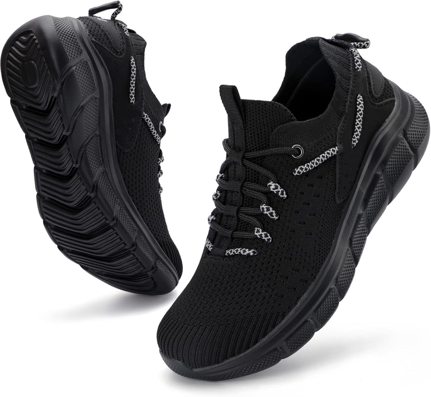 HKR Walking Shoes for Women Memory Foam Sneakers lace up Tennis Shoes