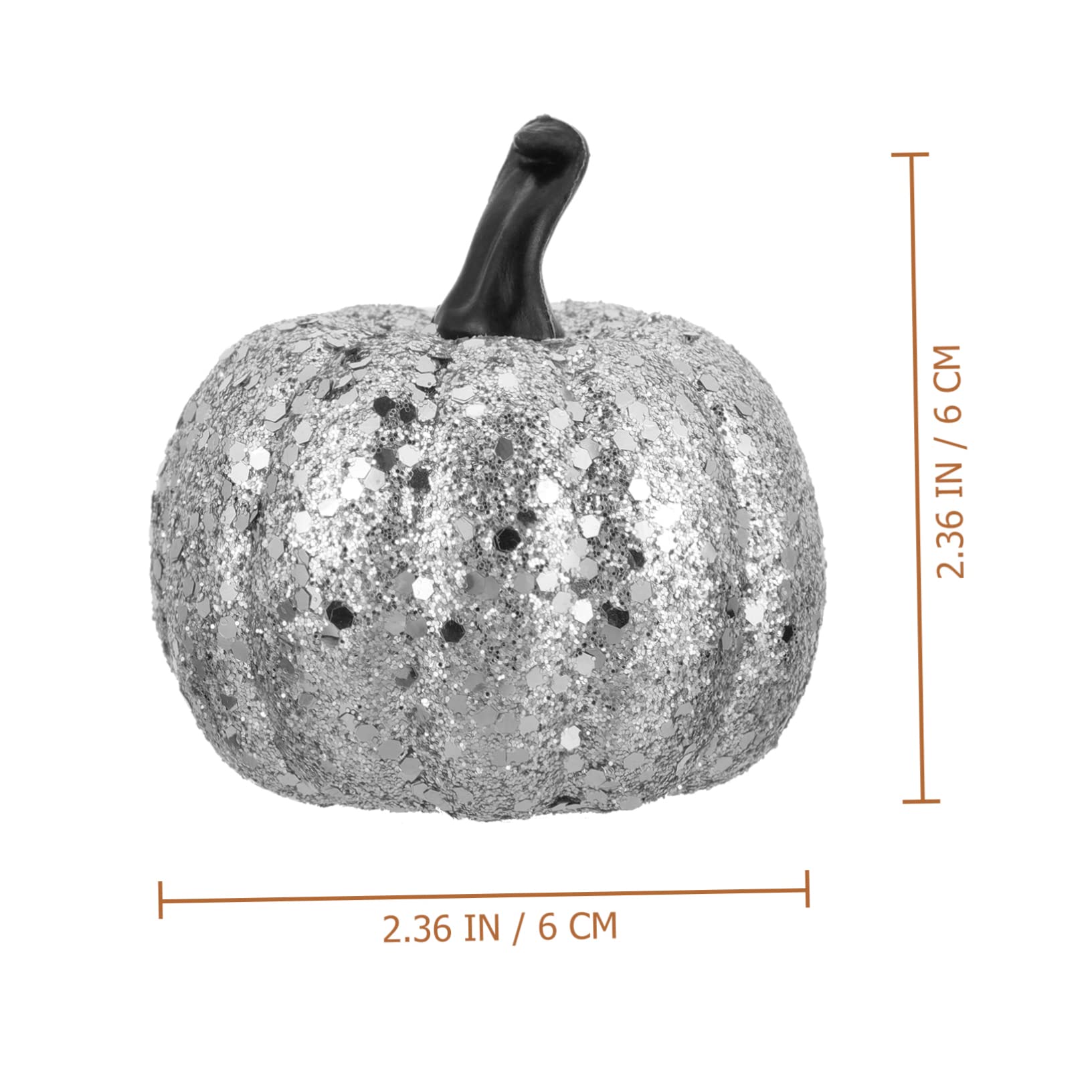 Alipis 40stücke Teiliges Dekorative Schaumkürbisse Mit Glitzer Für Halloween Erntedankfest Und Partys Kreative Und Lebendige Deko Für Zuhause Garten Und Schule