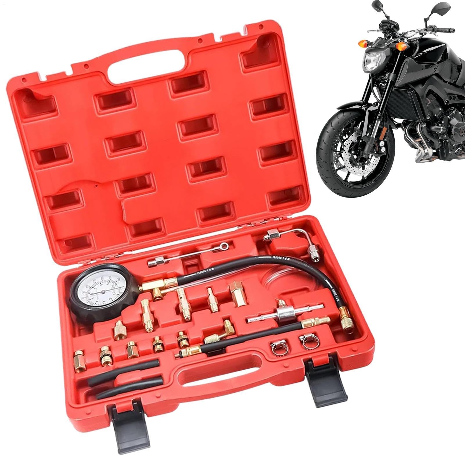 Tester Pressione Olio Rilevatore Di Compressione 0-9,7 Bar Per Iniettori | Tester Motore Automotive Per , Auto, Camion, Moto, Garage Domestico, Officina, Meccanici E Tecnici