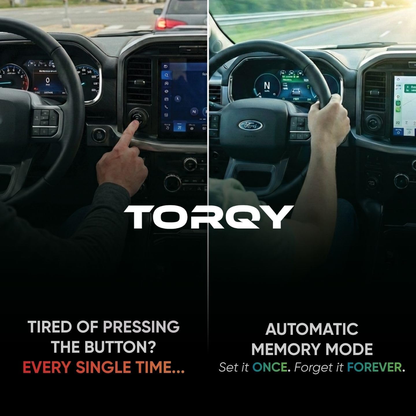 Torqy Auto Start Stop Eliminator for Ford F-150 2021-2026 - Plug & Play Autostop Eliminator Memory Module - Essential 2025 2024 F150 Accessories - No Coding Required, No Error Codes