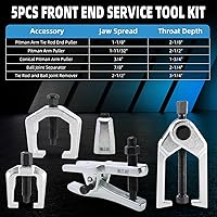 Vista 2 de 8MILELAKE Juego de herramientas de servicio frontal de 5 en 1, separador de juntas de bola, extractor de brazo Pitman de servicio pesado, removedor