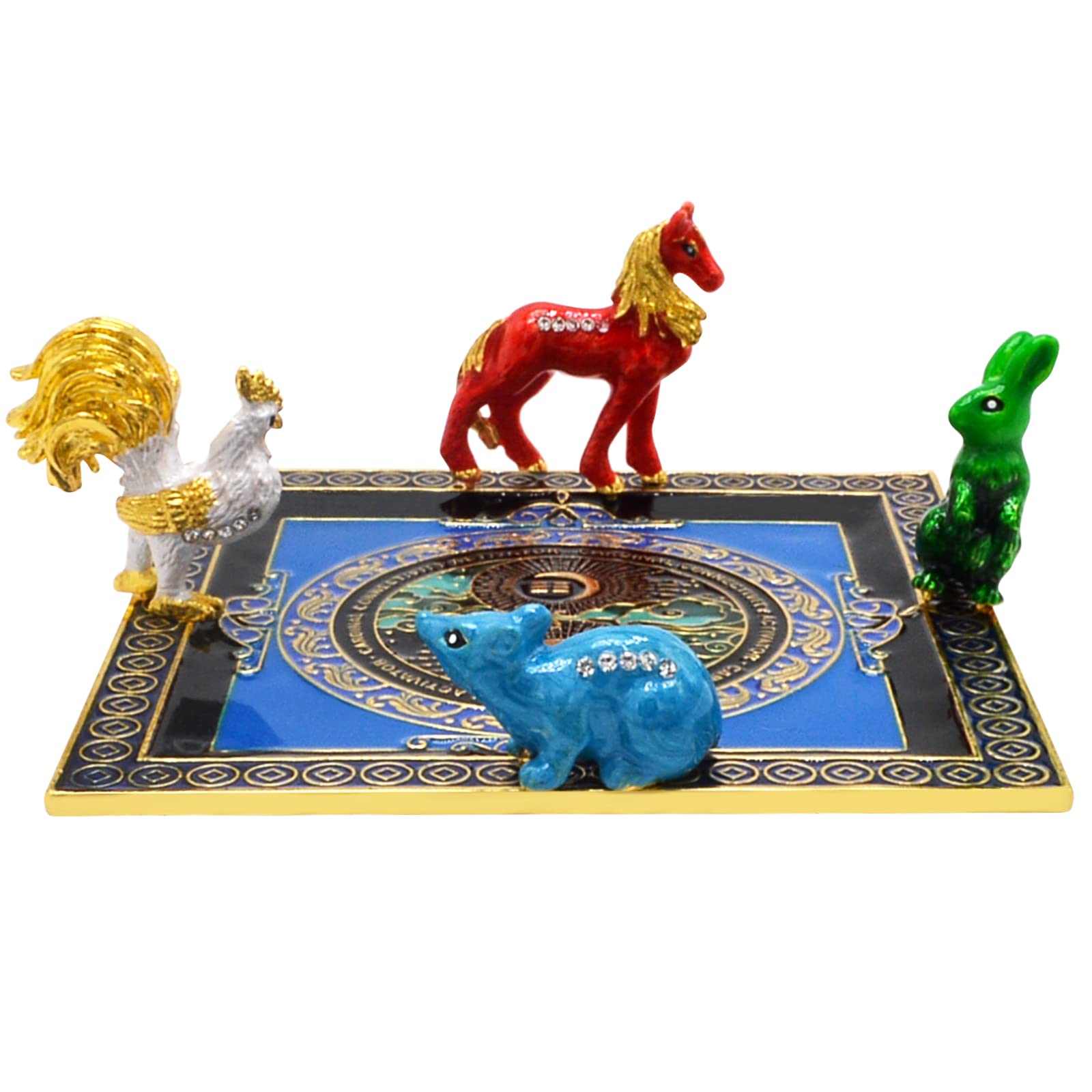Placa activadora de conectividad cardenal Feng Shui W5363 en comedor