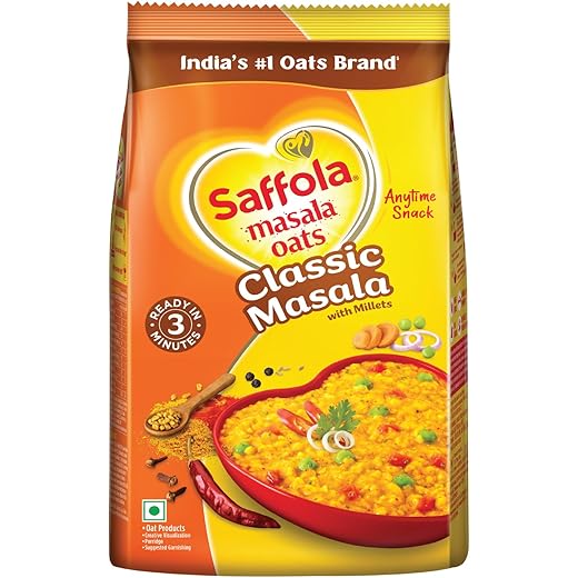 Saffola Masala Oats 550g - Millets Goodness