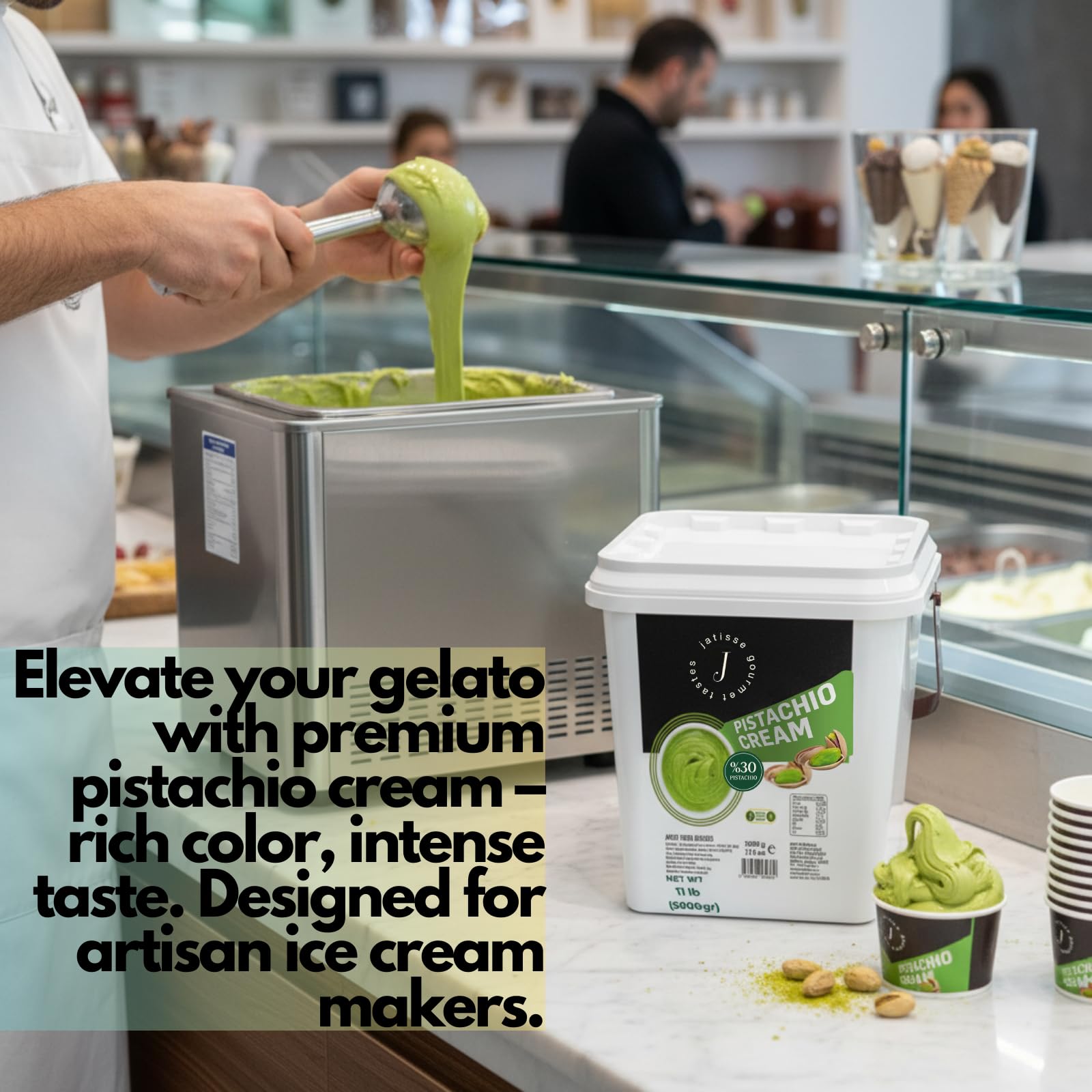 Amazon.com : Jatisse 30% Pistachio Cream 5kg (11 lb) – Bulk Spread