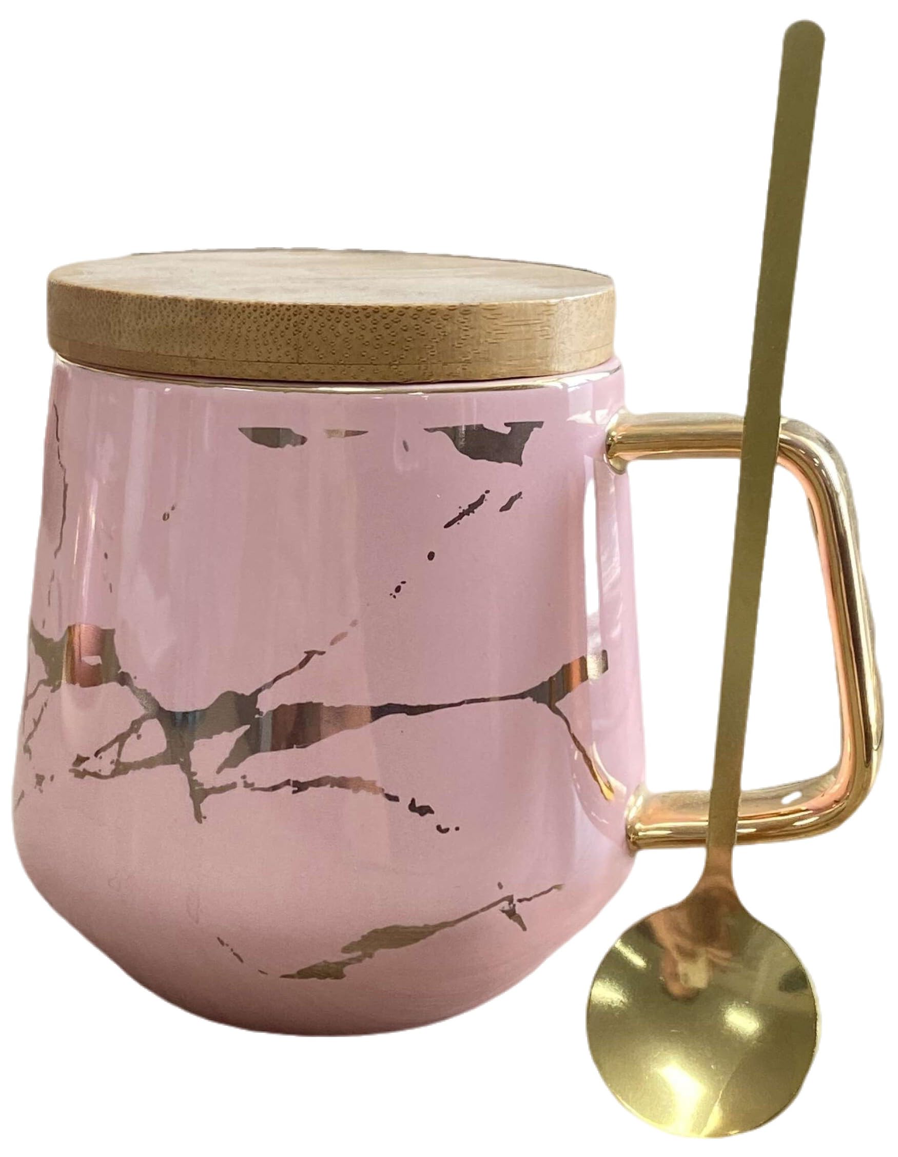 Tasse à Thé Céramique 400ml Avec Infuseur - Couvercle Et Poignée Bois - Pour Thé Et Infusions - Multifonction