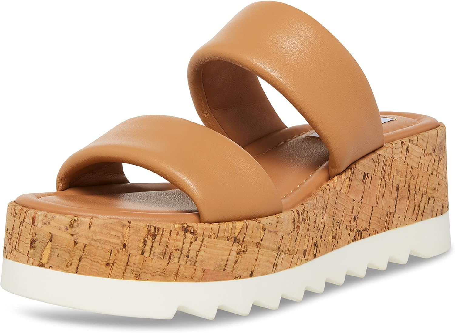 Steve Madden womens Defuse Espadrille Wedge Sandal, Tan Leather, 9 US