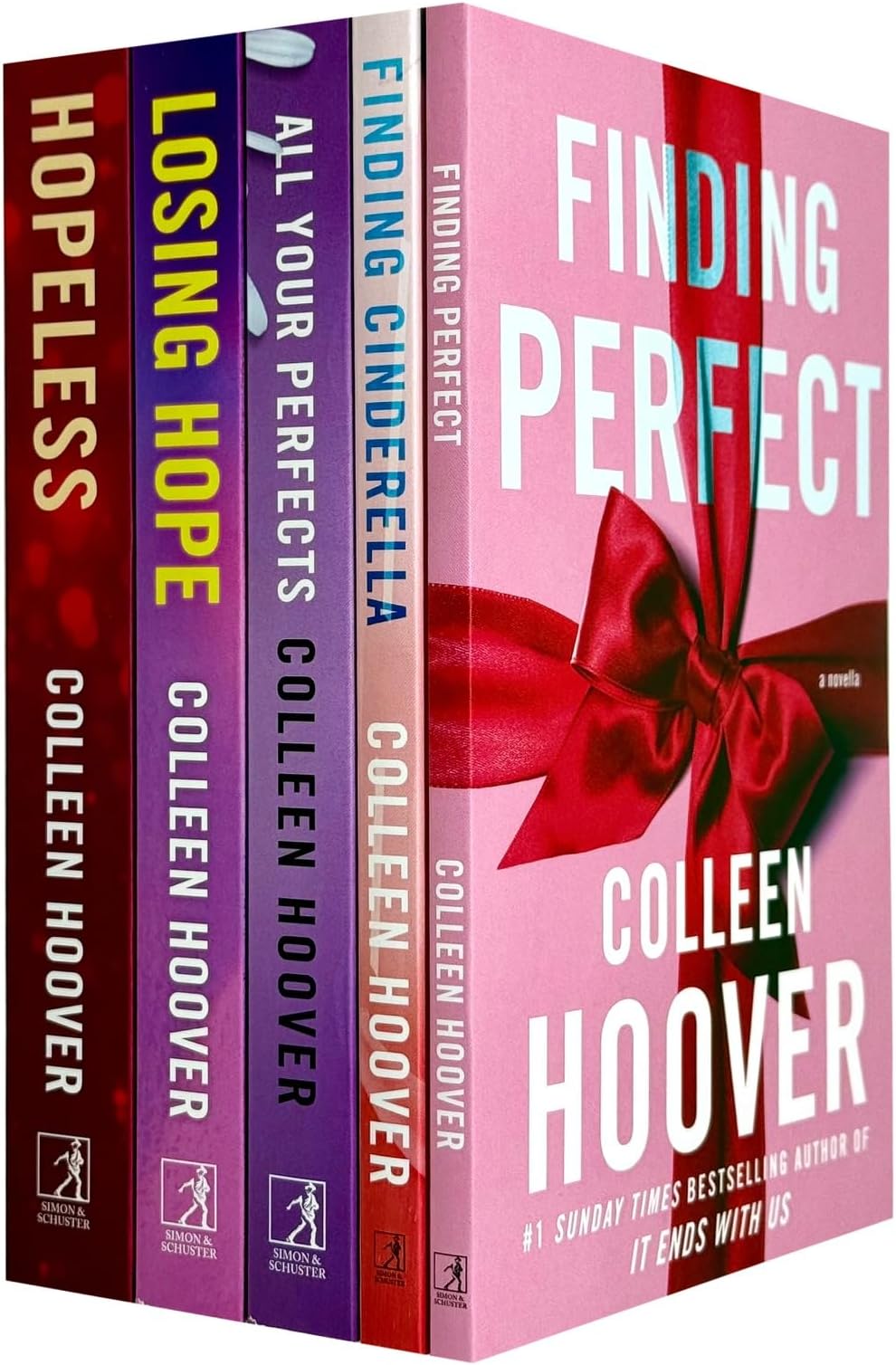 Hopeless Series By Colleen Hoover 5 Books Collection Set (Losing Hope, Finding Cinderella, Hopeless, Finding Perfect & All Your Perfect)