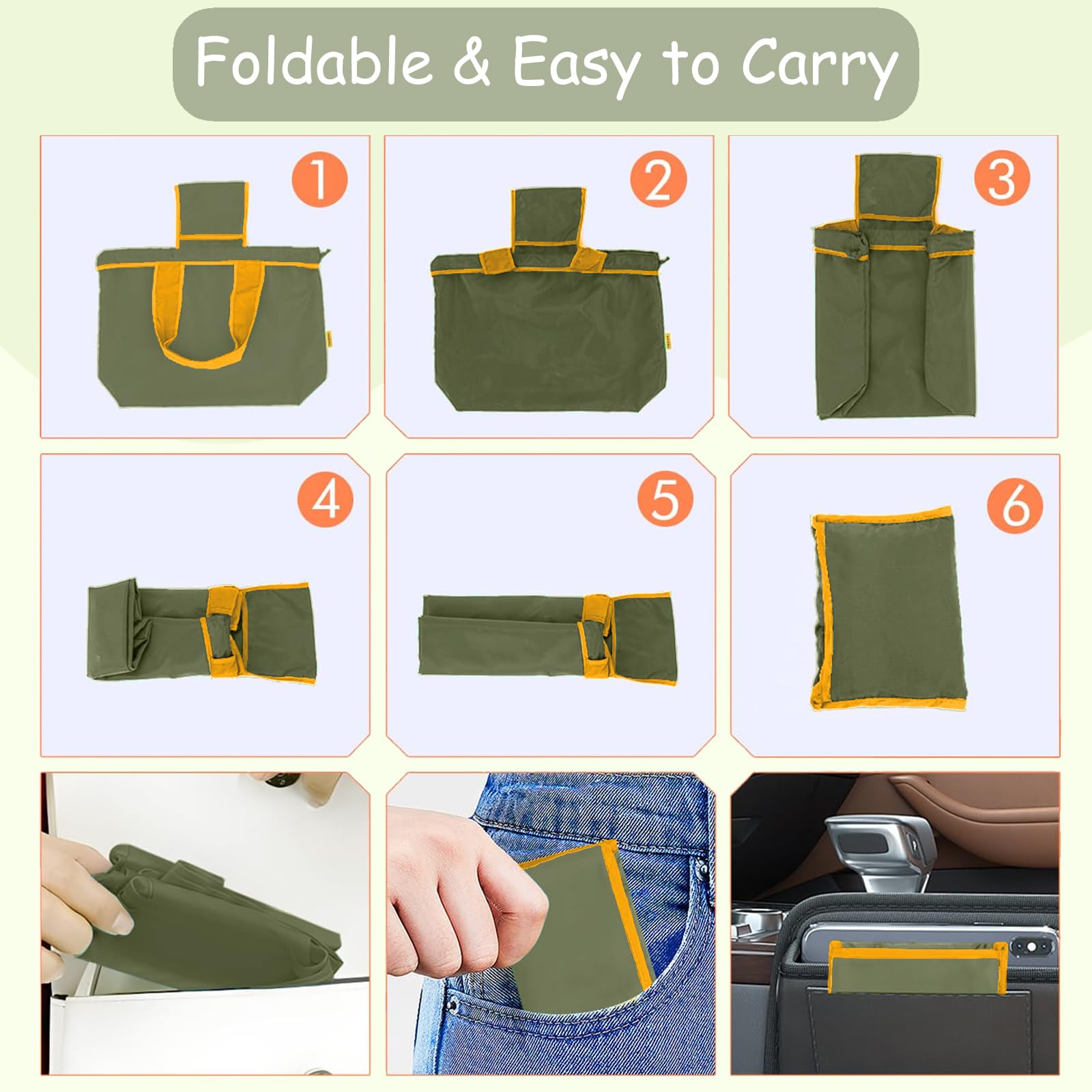 Einkaufstasche Faltbar Große Wiederverwendbare Einkaufsbeutel Waschbar Shopping Bag Tragetasche mit Kordelzug und Henkel Tragbare Einkaufstaschen für Einkaufen und Travel Outdoor Camping