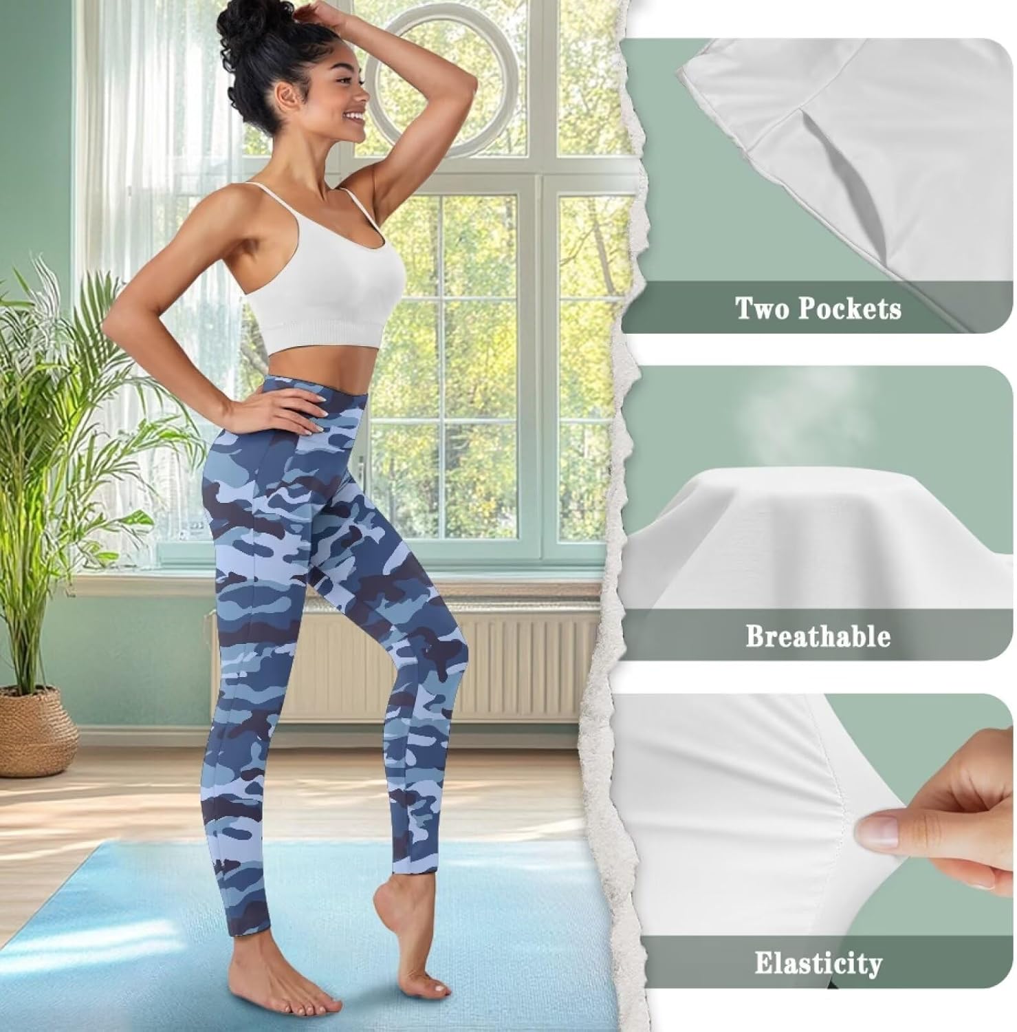 2026 Women's Yoga Pants High Waist Tummy Control Workout Running Yoga Leggings Soft Activewear Gym Pants - Image 6