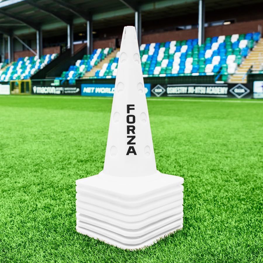 FORZA 20in Training Cones | Adjustable Hurdle System for Customizable Drills | Available in 4 Fluorescent Colors