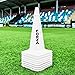 FORZA 20in Training Cones | Adjustable Hurdle System for Customizable Drills | Available in 4 Fluorescent Colors (with Agility Poles, White, Pack of 8)