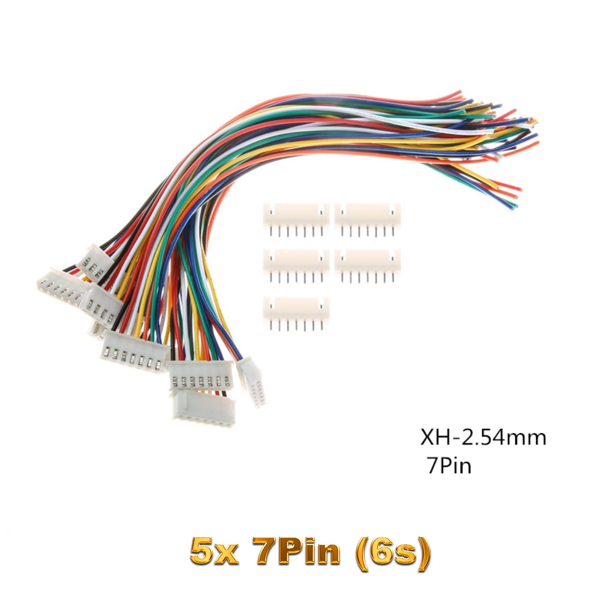 100set JST XH 2.54mm 4S1P 5Pin LiPo Ausgleichsstecker-Steckergehäuse Mit Stiften
