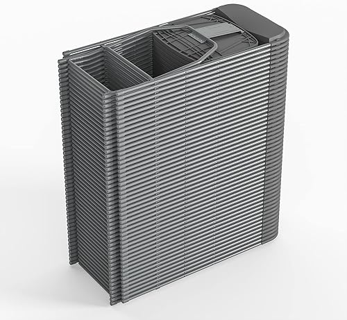 Miniatura 7 de Flash Furniture Hercules Series - Silla plegable de plástico, color gris, paquete de 2, capacidad de peso de 650 libras, cómoda silla para eventos,