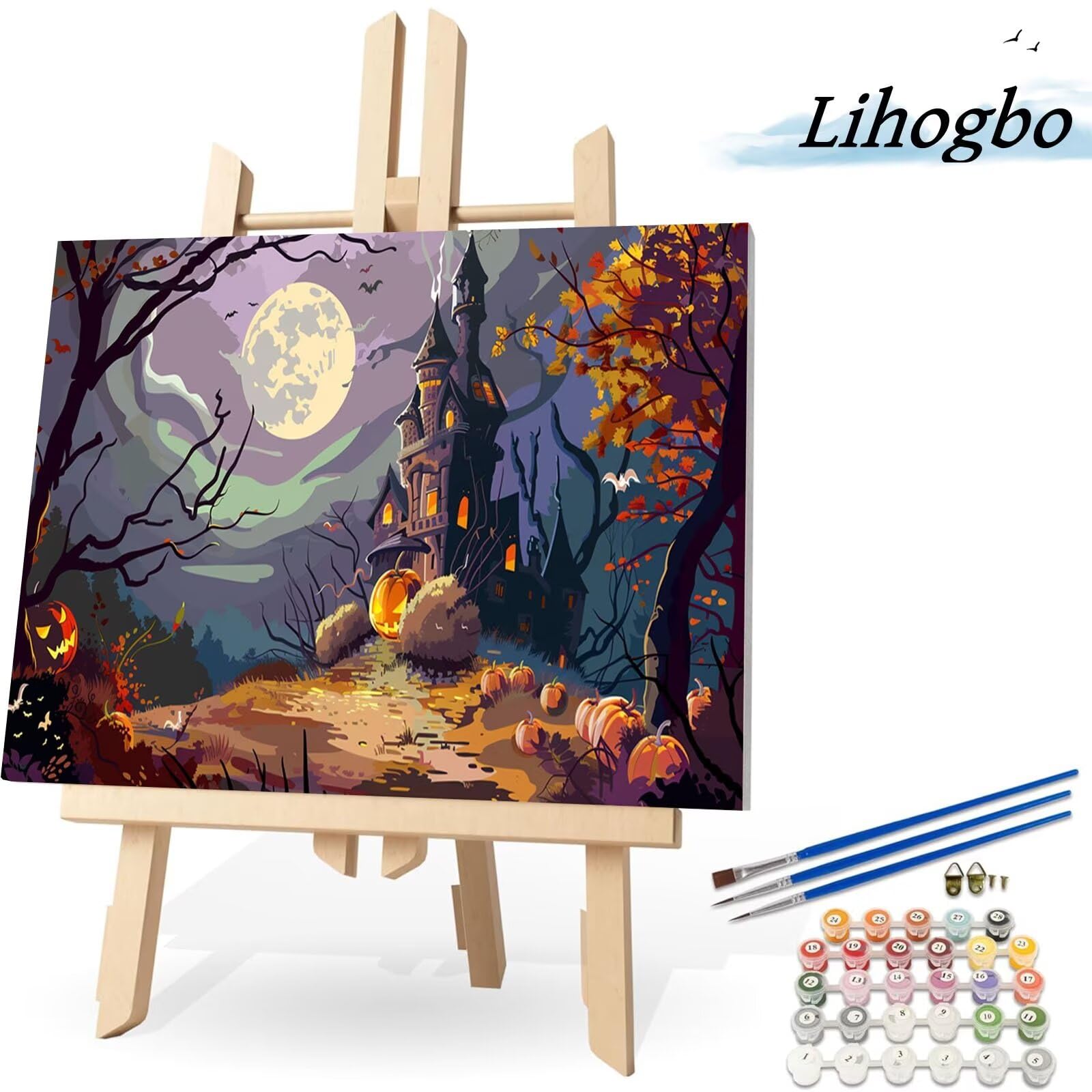 Diamond Painting - Set di 6 immagini per adulti, per Halloween, con scheletro d'amore, con diamanti 5D, decorazione per la casa (30 x 40 cm