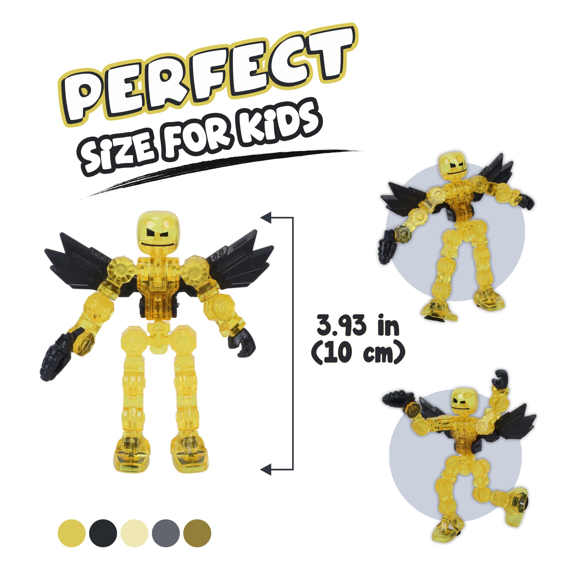 Amazon.co.jp: Zing Klikbot Galaxy Pack 武器付きポーズ可能な