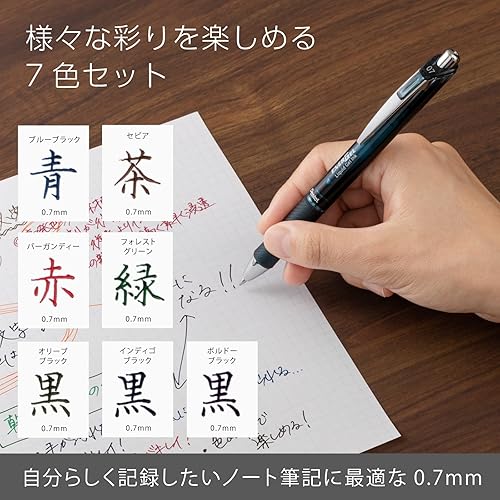 Miniatura 9 de Pentel EnerGel BLN75-L7 - Juego limitado de bolígrafos retráctiles de gel líquido, punta de aguja, punta de metal de 0.020 in, colores surtidos