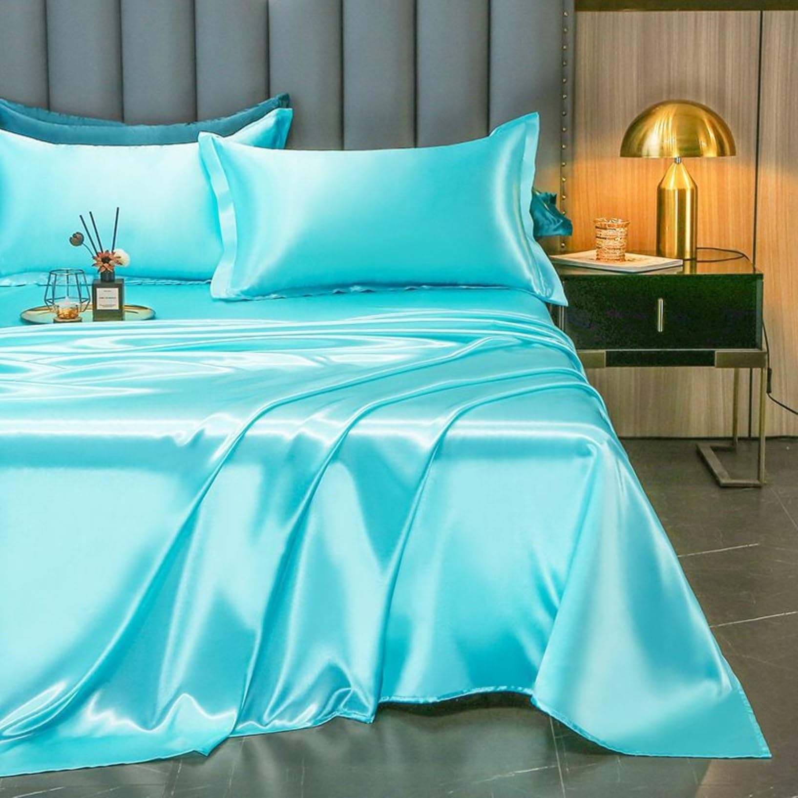 Draps en satin Queen de qualité supérieure pour un confort soyeux