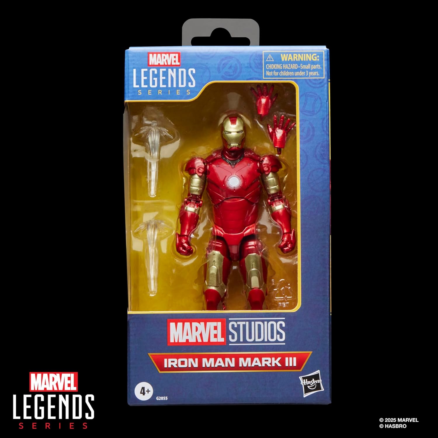 Marvel Legends Series Iron Man Mark III, Iron Man Movie Collectible 6-Inch Scale Action Figure Toy - Image 2