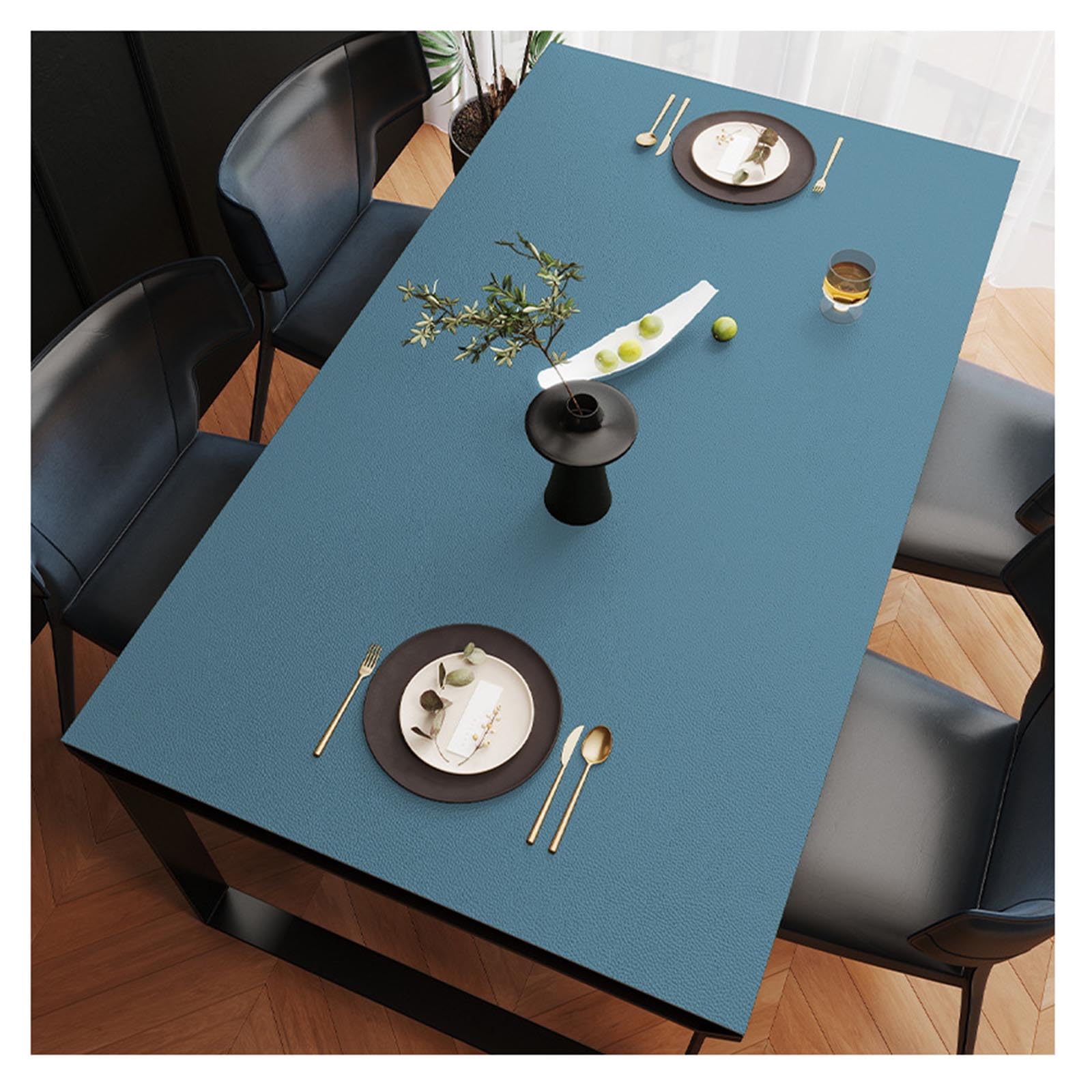 Tapis de protection table en simili cuir premium imperméable 70x140