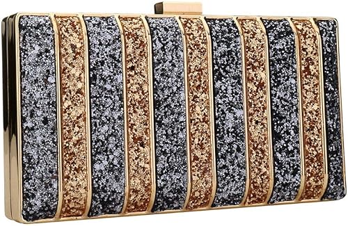 Miniatura 4 de YYW Bolso de mano de noche, bolso de boda para mujer, bolso de fiesta de graduación, bolsa de lentejuelas