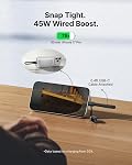 INIU for Magnetic Portable Charger, Qi2 Certified, Slimmest 45W 10000mAh Magnetic Power Bank, with USB C Cable, for iPhone 17,16, 15, 14 etc. Travel Hiking Essentials for College Students Travelers